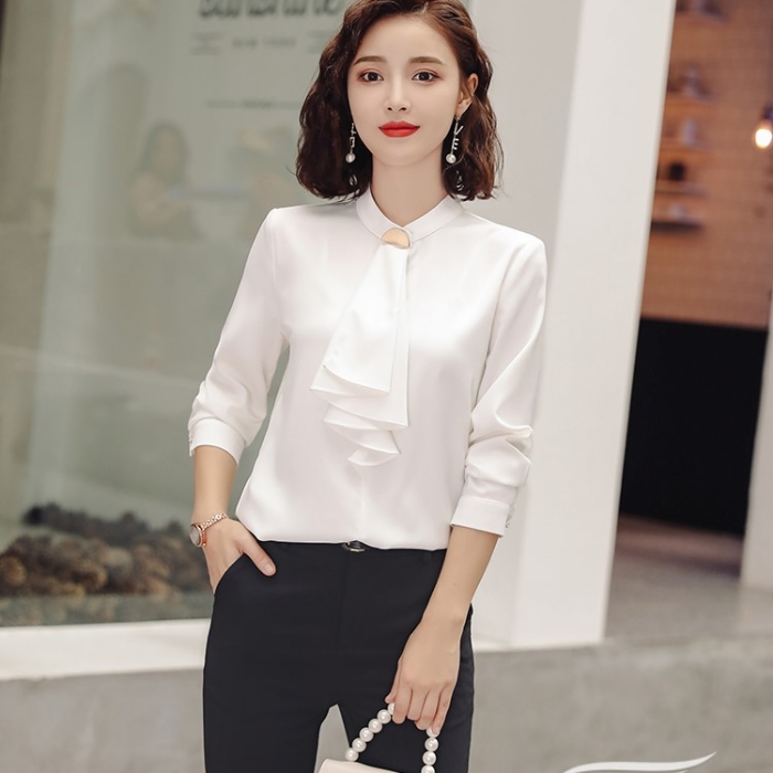 レディースシャツ オフィスシャツ 穏やかな3色選び トップス ブラウス 春夏 カジュアル風 オシャレ 着痩 きれいめ 