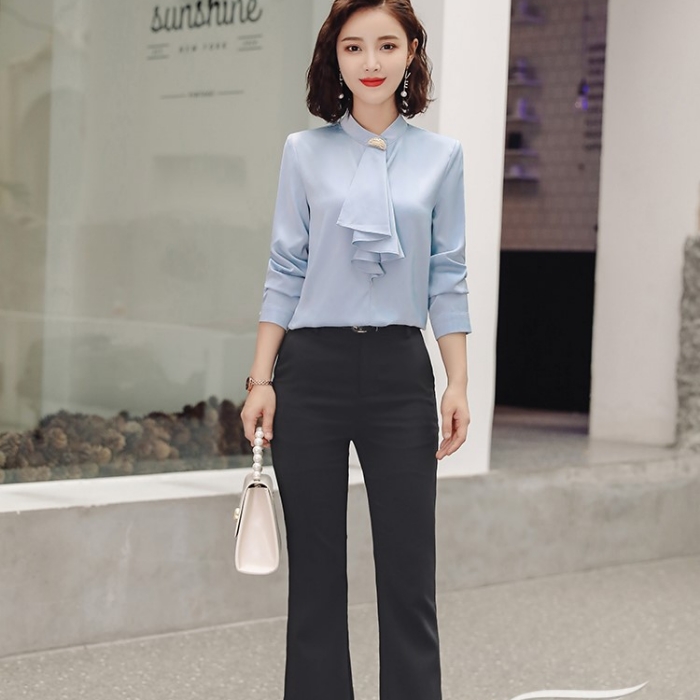 レディースシャツ オフィスシャツ 穏やかな3色選び トップス ブラウス 春夏 カジュアル風 オシャレ 着痩 きれいめ 