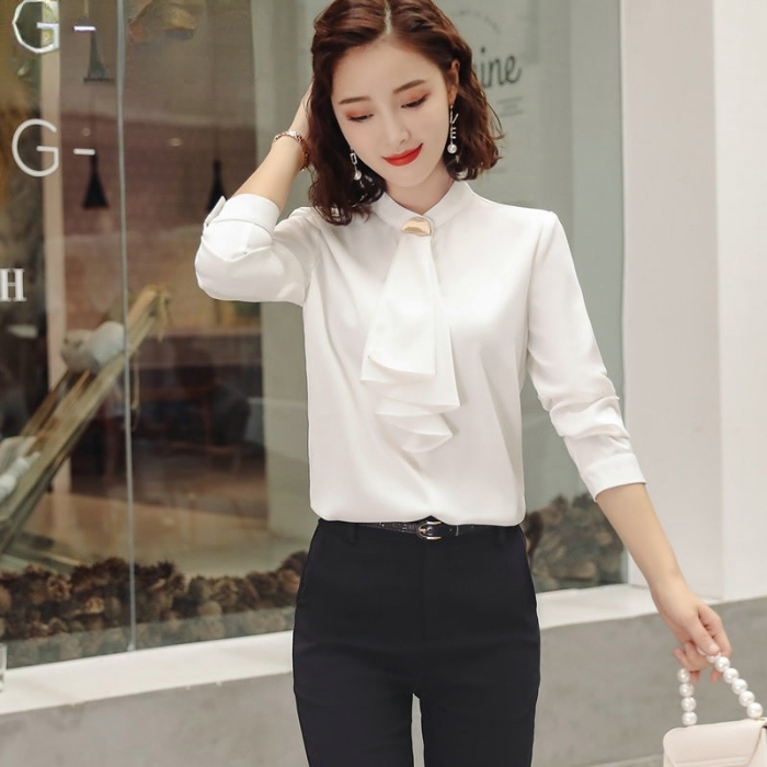 レディースシャツ オフィスシャツ 穏やかな3色選び トップス ブラウス 春夏 カジュアル風 オシャレ 着痩 きれいめ 
