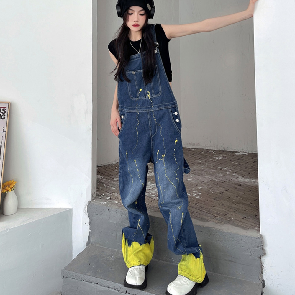 オールインワン サロペット デニムパンツ  