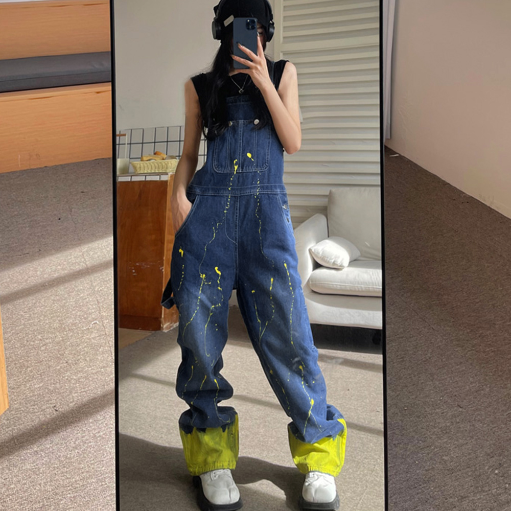 オールインワン サロペット デニムパンツ  