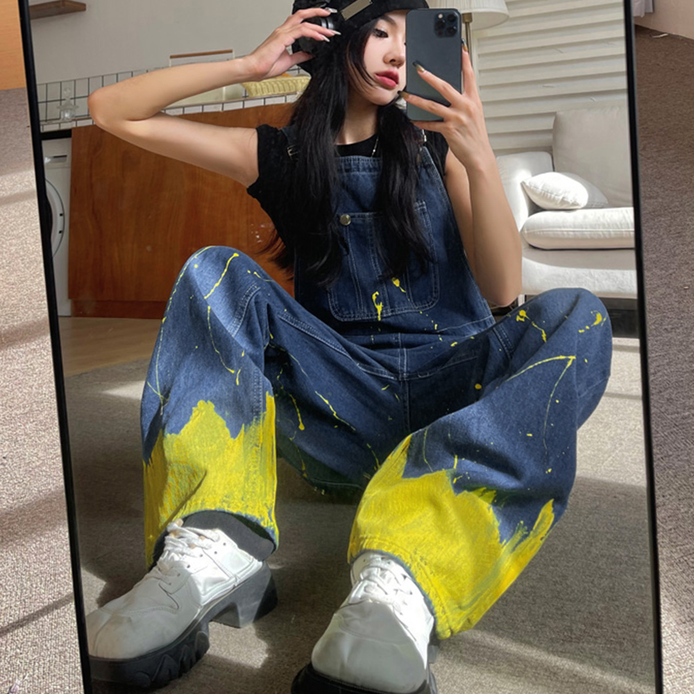 オールインワン サロペット デニムパンツ  