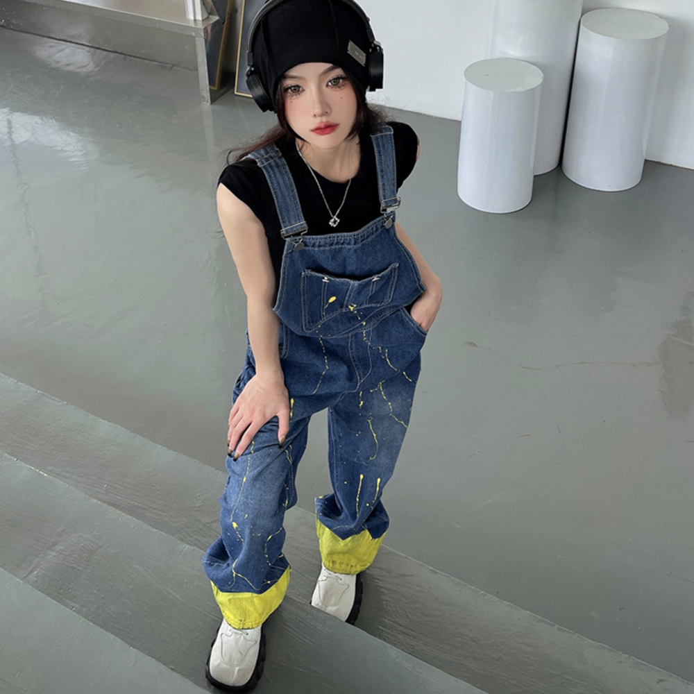 オールインワン サロペット デニムパンツ  