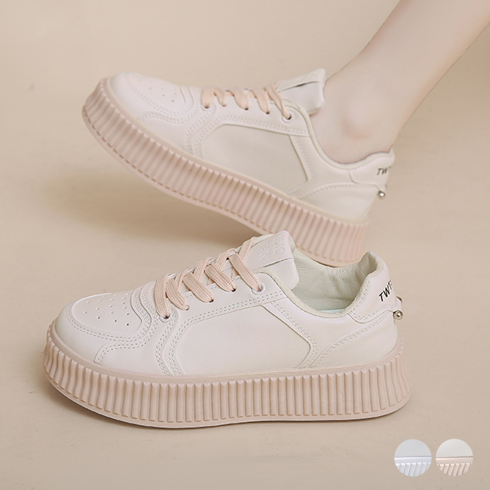 厚底スニーカー レディース ローカット靴  