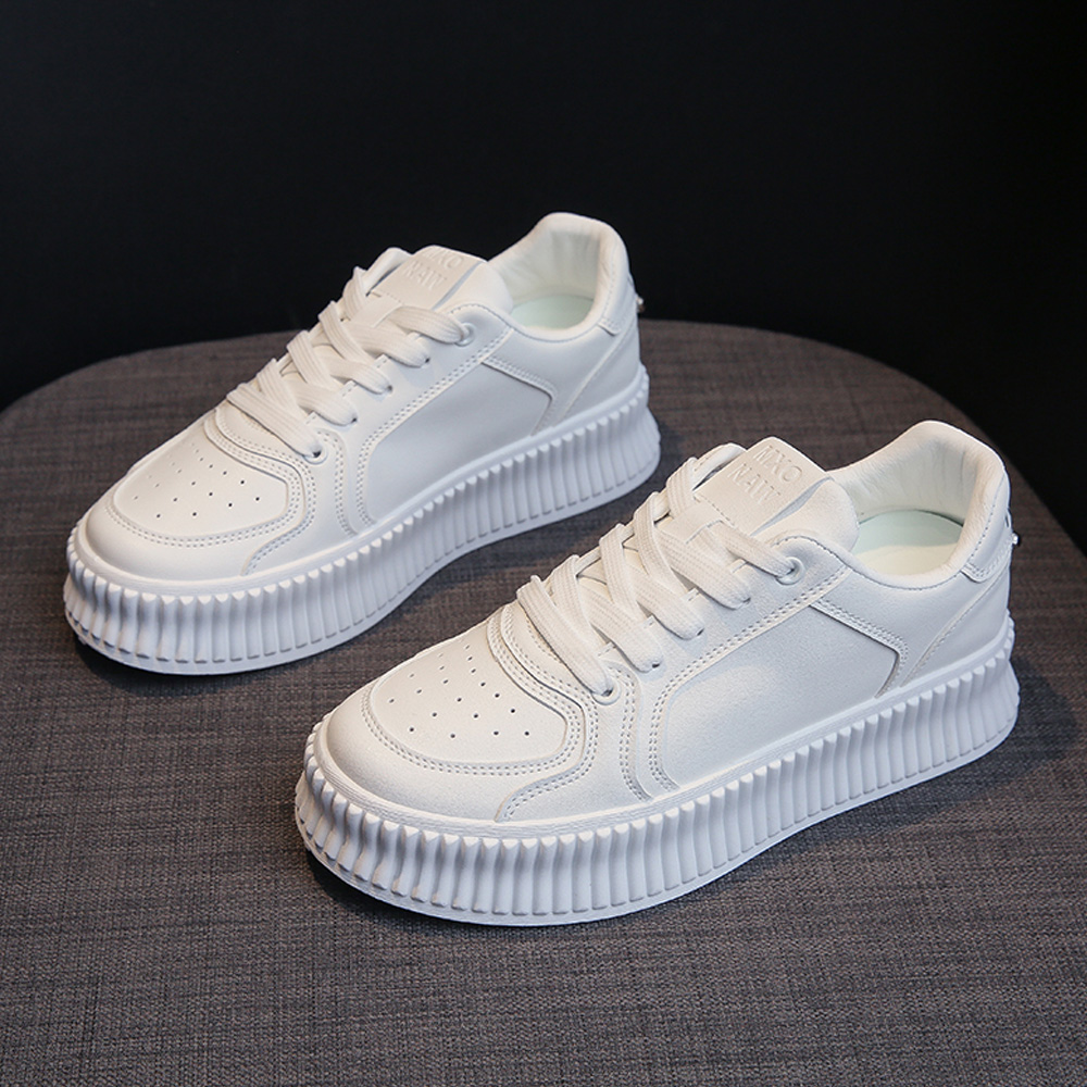 厚底スニーカー レディース ローカット靴  