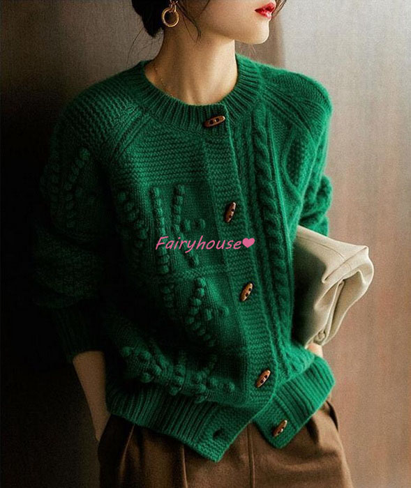 ニットカーディガン レディース 春秋冬 40代 長袖 ニットトップス 30代 ニットアウター おしゃれ韓国風 ショット丈セーター カーディガン コーディガン 50代 