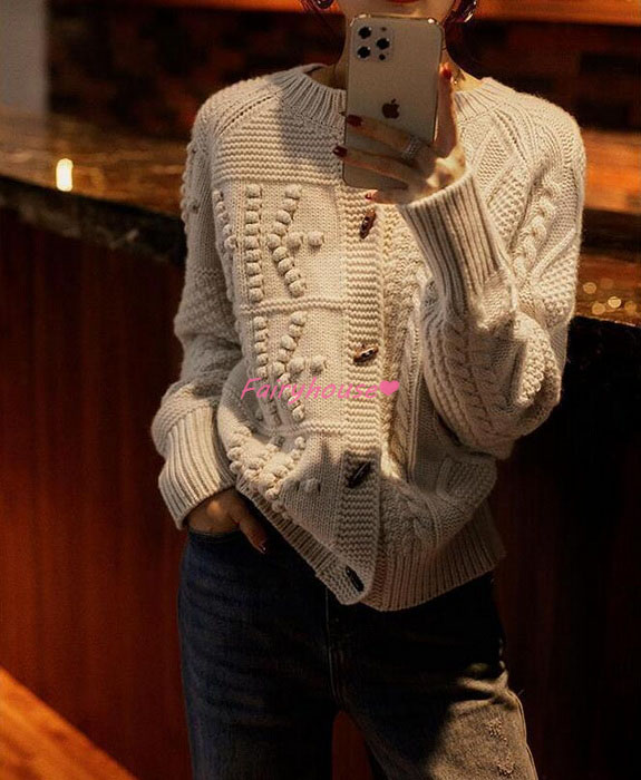 ニットカーディガン レディース 春秋冬 40代 長袖 ニットトップス 30代 ニットアウター おしゃれ韓国風 ショット丈セーター カーディガン コーディガン 50代 