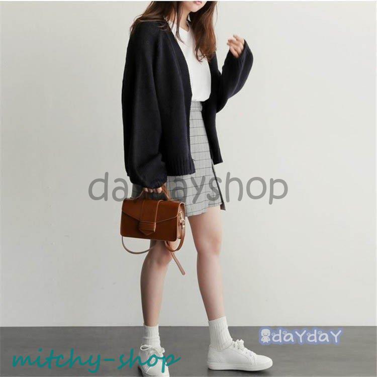 ニットカーディガン レディース 秋 カーディガン ニット セーター 30代 長袖 ショート丈 大きいサイズ 体型カバー ゆったり 20代 秋コート アウター 前開き 