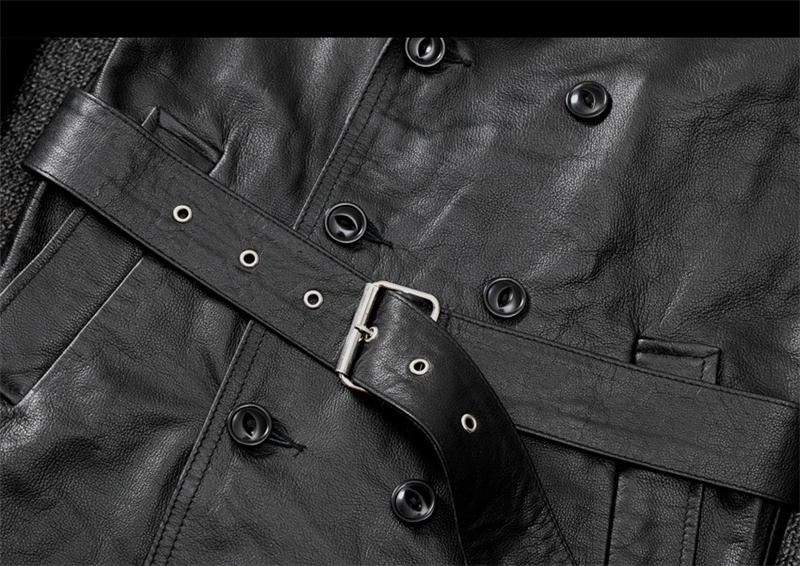 。ジャケット トレンチコート レザージャケット メンズ 革ジャン 。 秋冬 牛革 冬服 ロング丈 バイクジャケット 