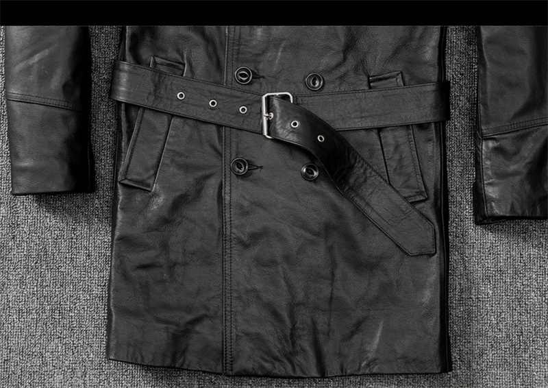 。ジャケット トレンチコート レザージャケット メンズ 革ジャン 。 秋冬 牛革 冬服 ロング丈 バイクジャケット 