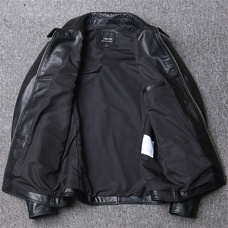 。ジャケット フライトジャケット レザージャケット メンズ 革ジャン 。 バイクジャケット 牛革 黒 秋冬 冬服 