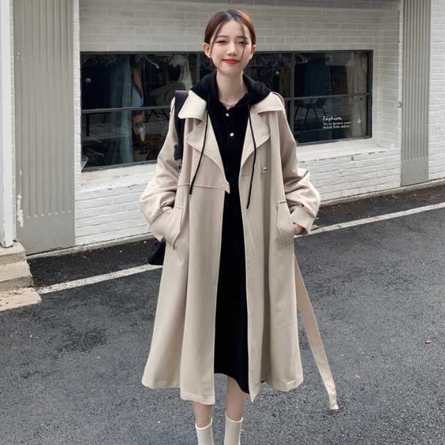アウター コート トレンチコート ジャケット ロングジャケット アンブレラヨーク レディース マキシ 春 秋 キレセク 上着 秋アウターロング丈 ベルト 