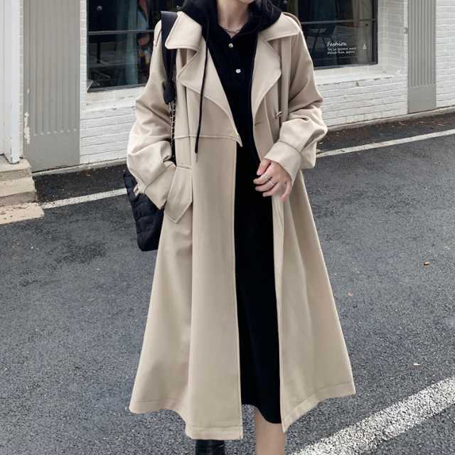 アウター コート トレンチコート ジャケット ロングジャケット アンブレラヨーク レディース マキシ 春 秋 キレセク 上着 秋アウターロング丈 ベルト 