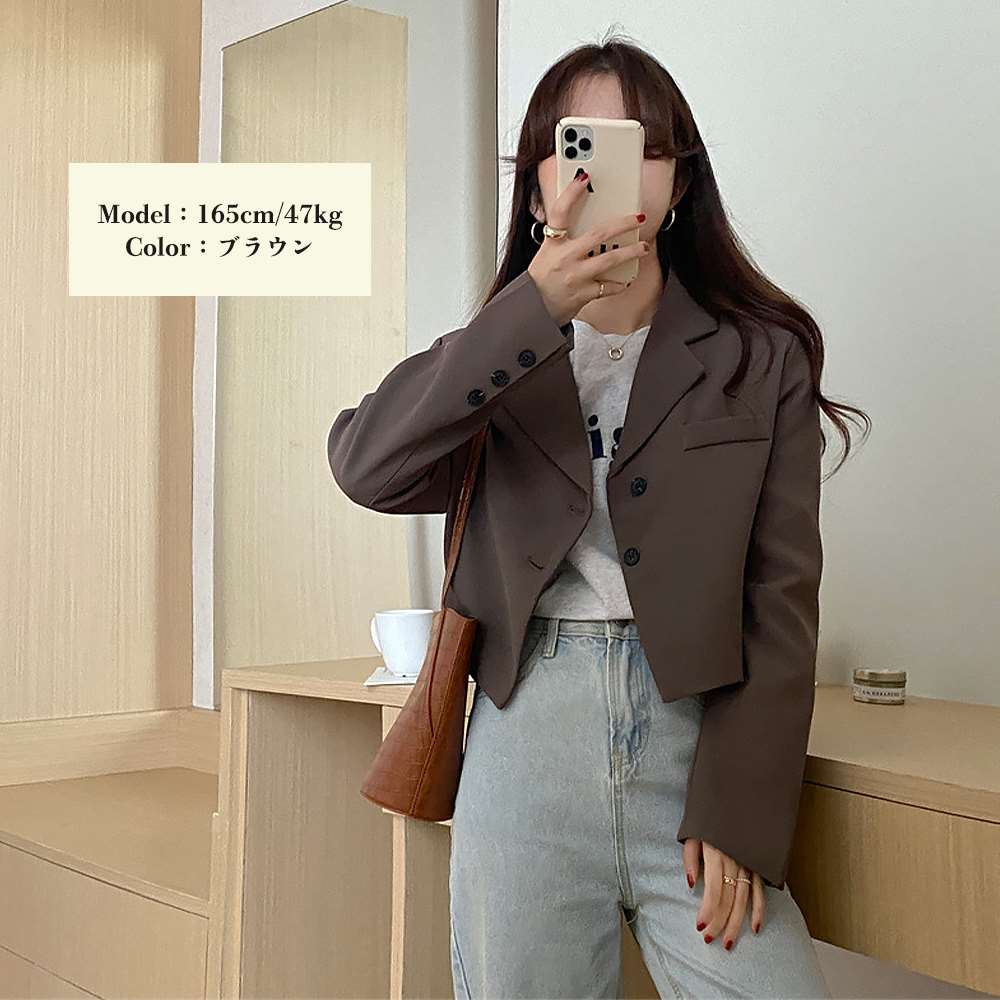 ジャケット レディース ショート丈 韓国  