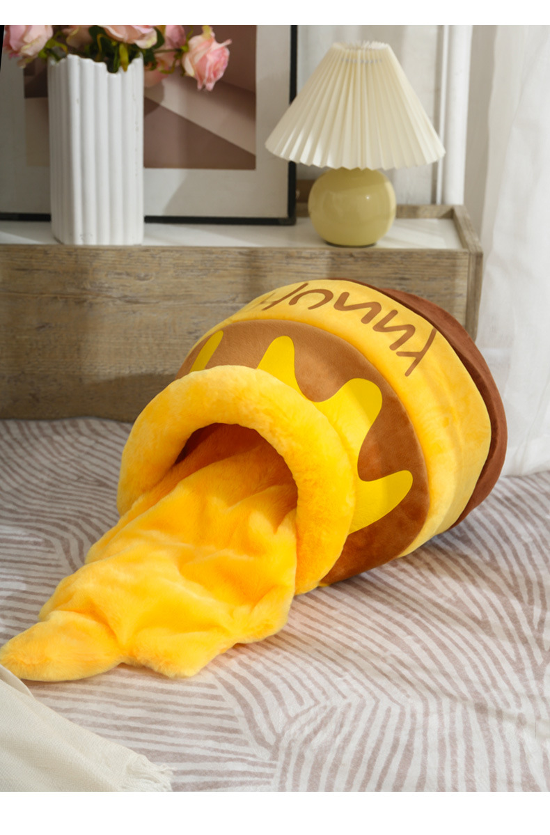 ペットハウス ベッド 犬ハウス 猫ハウス キャットハウス ドームハウス 四季兼用 ハニーポット ペットベッド 小型犬 ハウス ドーム型ベッド ハチの巣形 おしゃれ 