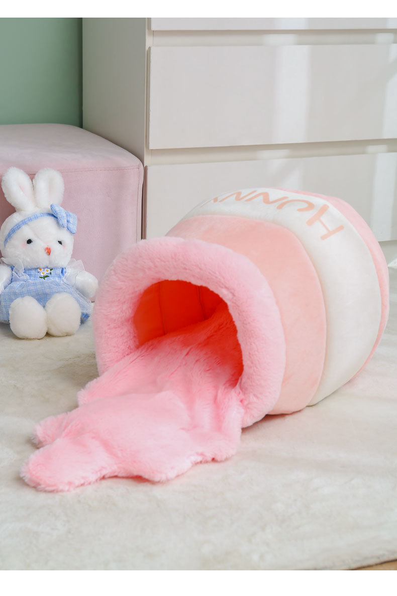 ペットハウス ベッド 犬ハウス 猫ハウス キャットハウス ドームハウス 四季兼用 ハニーポット ペットベッド 小型犬 ハウス ドーム型ベッド ハチの巣形 おしゃれ 