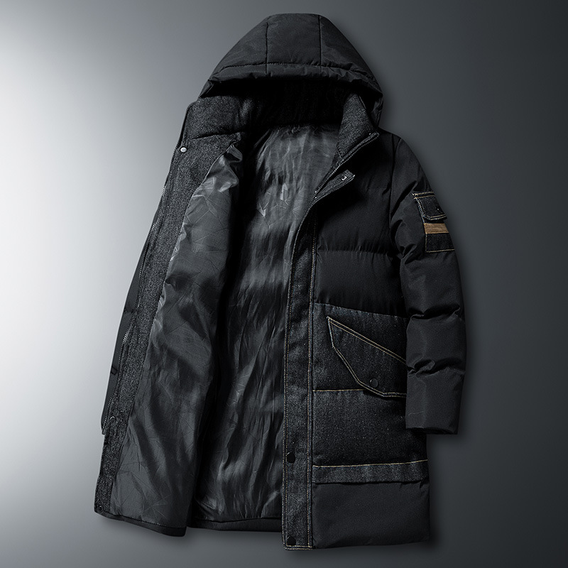 冬 メンズ 大きいサイズ ゆったり スポーツ レジャー トレンド 20代 防寒着 綿服 ミドル丈 ジャケット ファッション フード付き メンズ 30代 