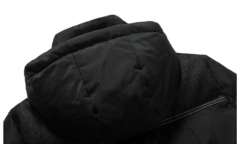 冬 メンズ 大きいサイズ ゆったり スポーツ レジャー トレンド 20代 防寒着 綿服 ミドル丈 ジャケット ファッション フード付き メンズ 30代 