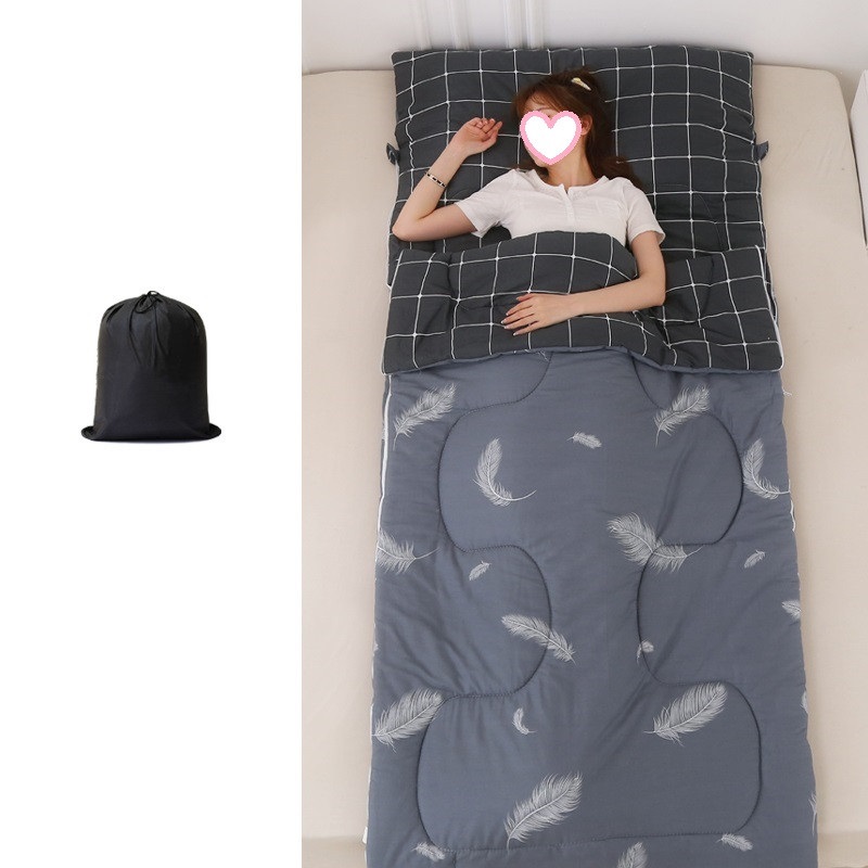 寝袋 シュラフ封筒型 軽量 保温 スリーピングバッグ アウトドア 登山 丸洗い可能 避難用 車中泊 キャンプ 収納パック付き 春夏秋冬 防災用 コンパクト 