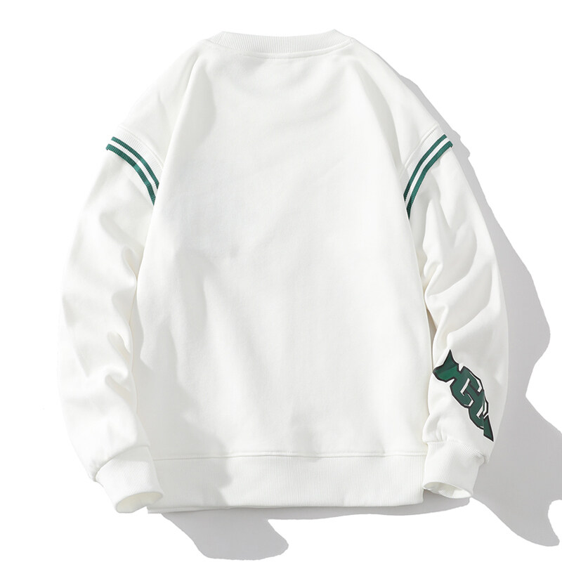 スウェット メンズ クールネック プルオーバー 長袖 Tシャツ カレッジ学生 ボーイズ カットソー インナー 英文字 ロンT 