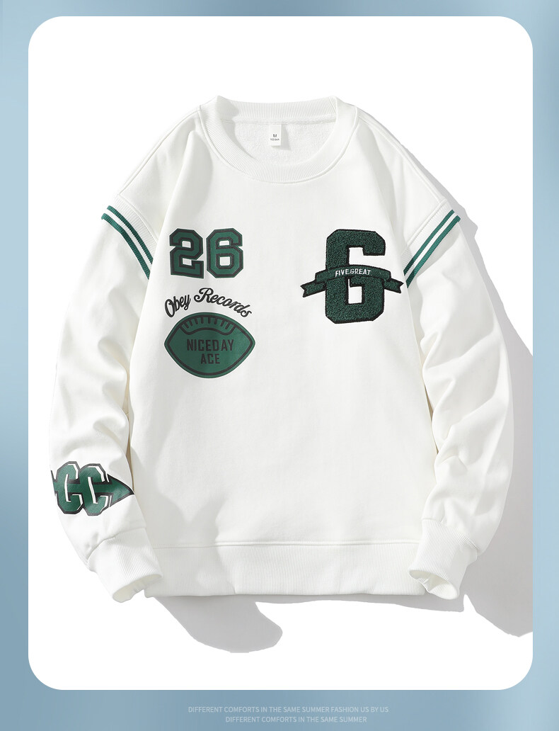 スウェット メンズ クールネック プルオーバー 長袖 Tシャツ カレッジ学生 ボーイズ カットソー インナー 英文字 ロンT 