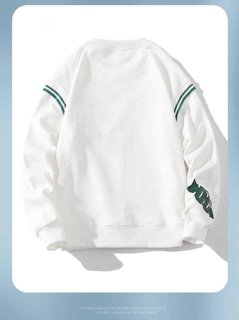 スウェット メンズ クールネック プルオーバー 長袖 Tシャツ カレッジ学生 ボーイズ カットソー インナー 英文字 ロンT 