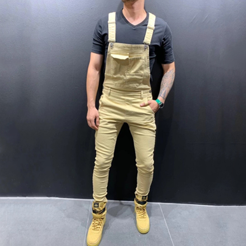 サロペット オーバーオール メンズ スキニー パンツ スリム アメカジ カッコイイ おしゃれ アウトドア 春 デニム 細身 オールインワン 秋 迷彩 無地 きれいめ 