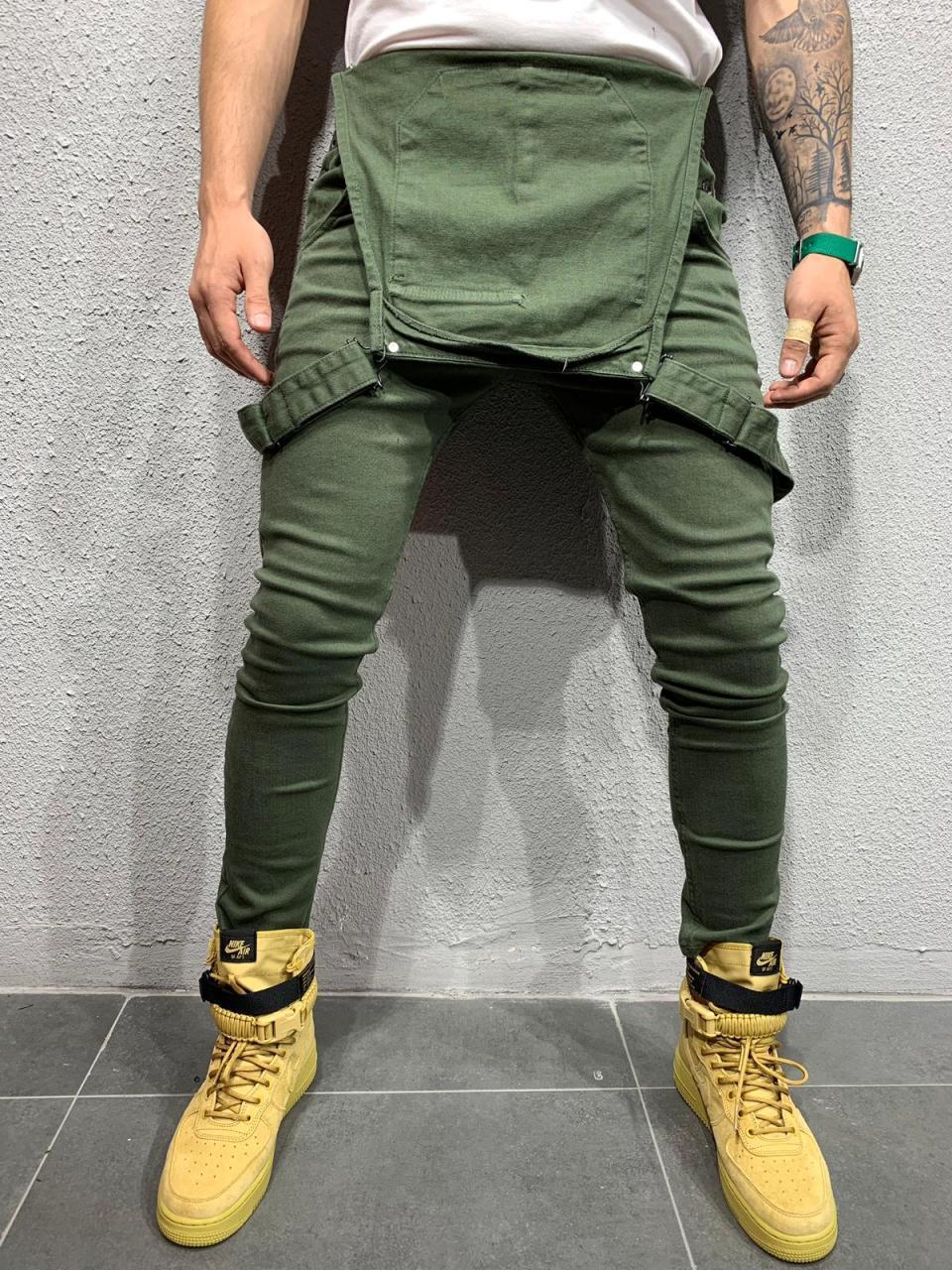サロペット オーバーオール メンズ スキニー パンツ スリム アメカジ カッコイイ おしゃれ アウトドア 春 デニム 細身 オールインワン 秋 迷彩 無地 きれいめ 
