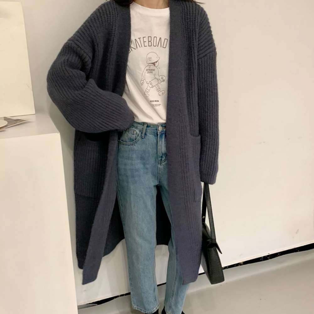 ニット カーディガン レディース 体型カバー  