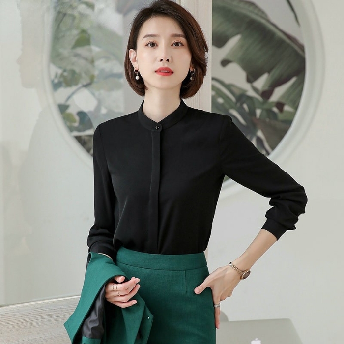 レディースシャツ オフィスシャツ 穏やかな3色選び トップス ブラウス 春夏 カジュアル風 きれいめ オシャレ 着痩 