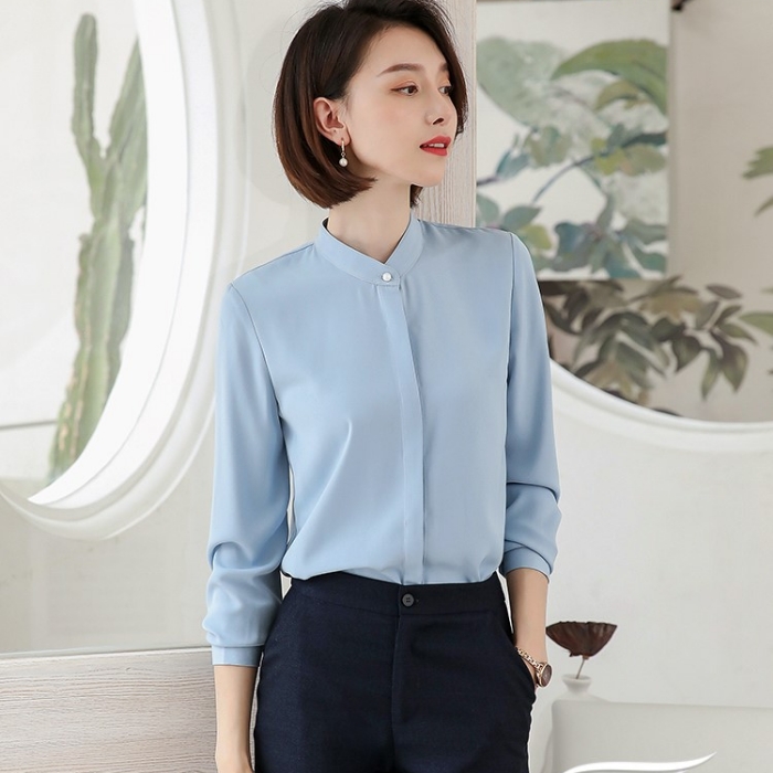 レディースシャツ オフィスシャツ 穏やかな3色選び トップス ブラウス 春夏 カジュアル風 きれいめ オシャレ 着痩 