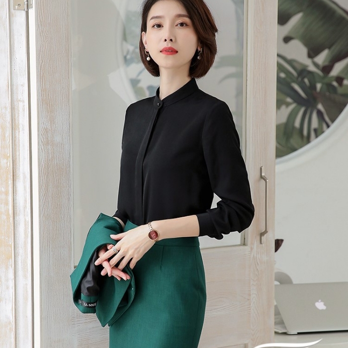 レディースシャツ オフィスシャツ 穏やかな3色選び トップス ブラウス 春夏 カジュアル風 きれいめ オシャレ 着痩 