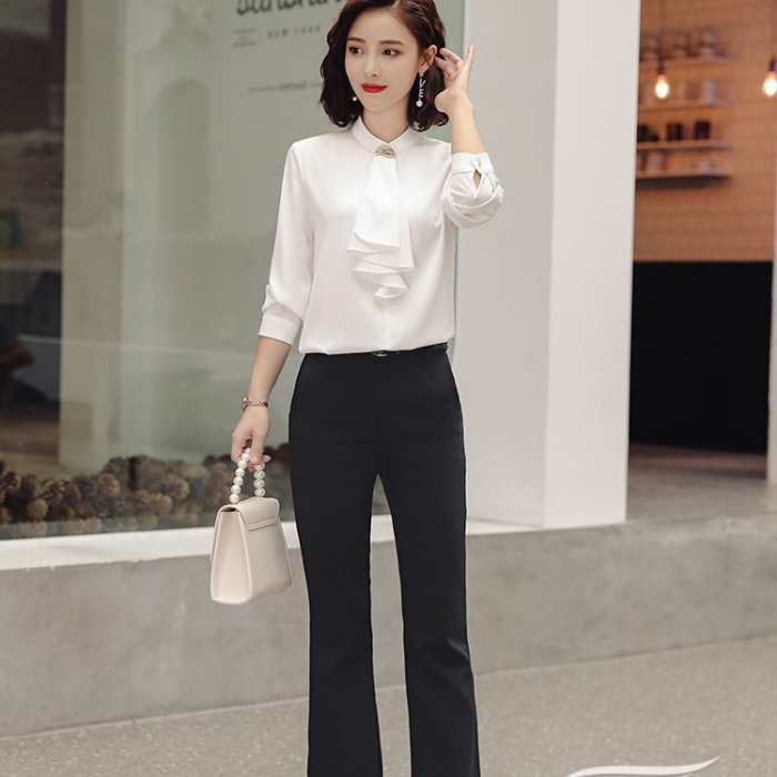 レディースシャツ オフィスシャツ 穏やかな3色選び トップス ブラウス 春夏 カジュアル風 きれいめ オシャレ 着痩 