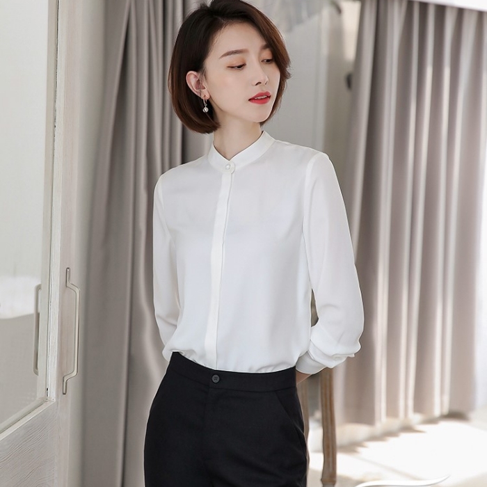 レディースシャツ オフィスシャツ 穏やかな3色選び トップス ブラウス 春夏 カジュアル風 きれいめ オシャレ 着痩 
