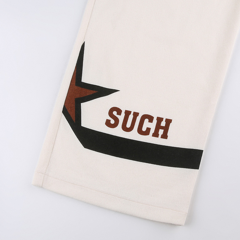 ロゴ 星柄 ロングパンツ ジャージ 韓国 ストリート HIPHOP K-POP 衣装 ダンス レディース 原宿系 