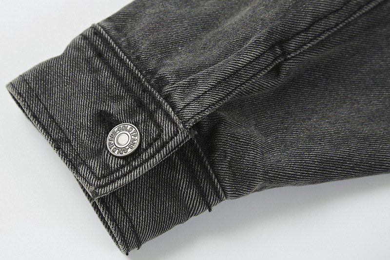 重ね着風 ダブルバイデニム ジャケット ジージャン 韓国 ストリート Y2K レディース 原宿系 HIPHOP ダンス衣装 