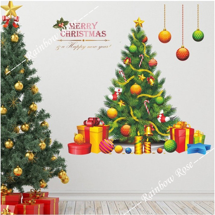 クリスマスツウォールステッカー クリスマス デコレーション 店舗ディスプレイ  