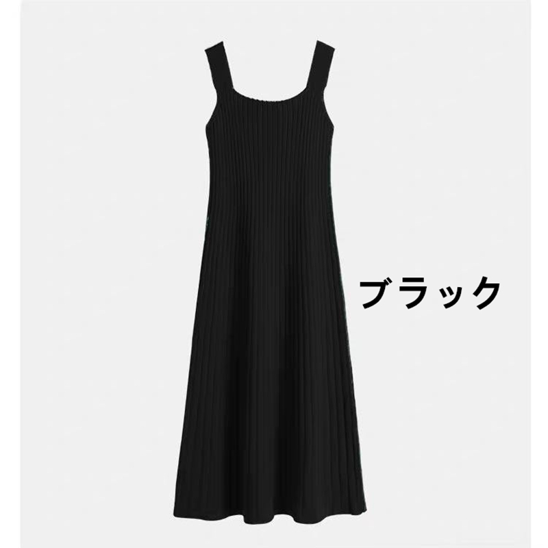 お取り寄せ商品 ワンピース レディース タンクトップ S-2XL 3COLOR 夏ワンピース ノースリーブ シンプル 無地 キャミソールワンピース タンクトップワンピース 