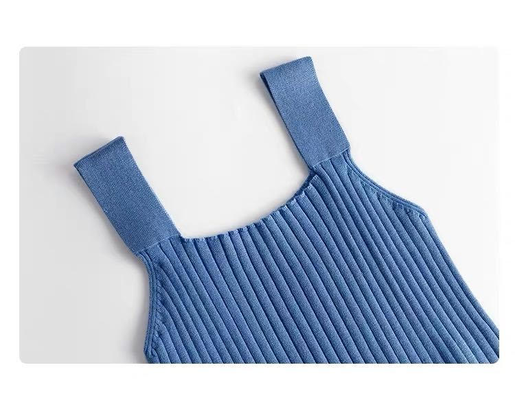 お取り寄せ商品 ワンピース レディース タンクトップ S-2XL 3COLOR 夏ワンピース ノースリーブ シンプル 無地 キャミソールワンピース タンクトップワンピース 