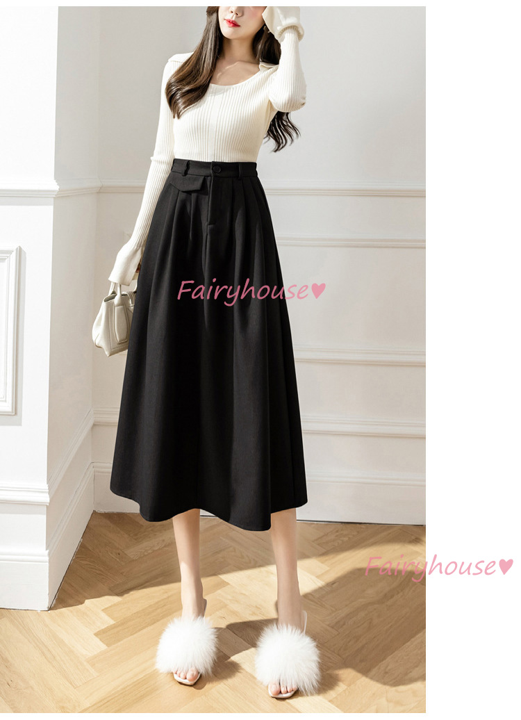スカート マキシ丈 秋冬 Aラインスカート 無地 フレアスカート ラシャ オシャレ ロング丈スカート ハイウェストボ大人 40代 通勤OL レディース 50代 