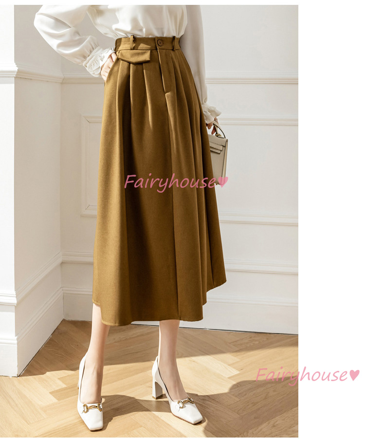 スカート マキシ丈 秋冬 Aラインスカート 無地 フレアスカート ラシャ オシャレ ロング丈スカート ハイウェストボ大人 40代 通勤OL レディース 50代 