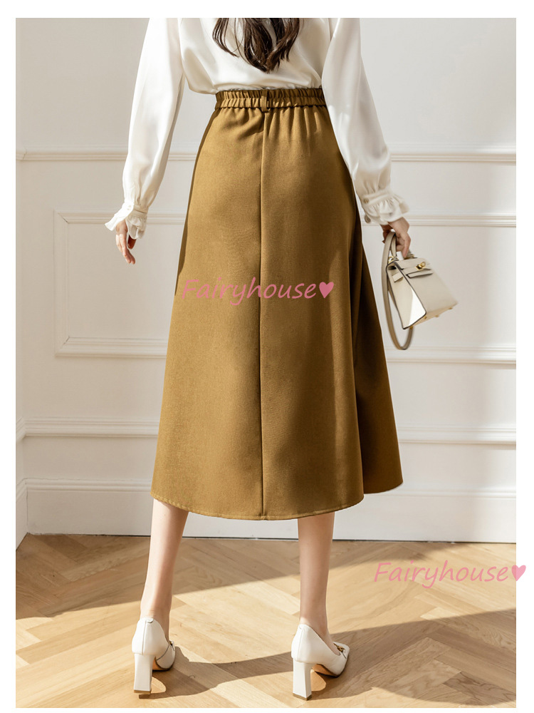 スカート マキシ丈 秋冬 Aラインスカート 無地 フレアスカート ラシャ オシャレ ロング丈スカート ハイウェストボ大人 40代 通勤OL レディース 50代 