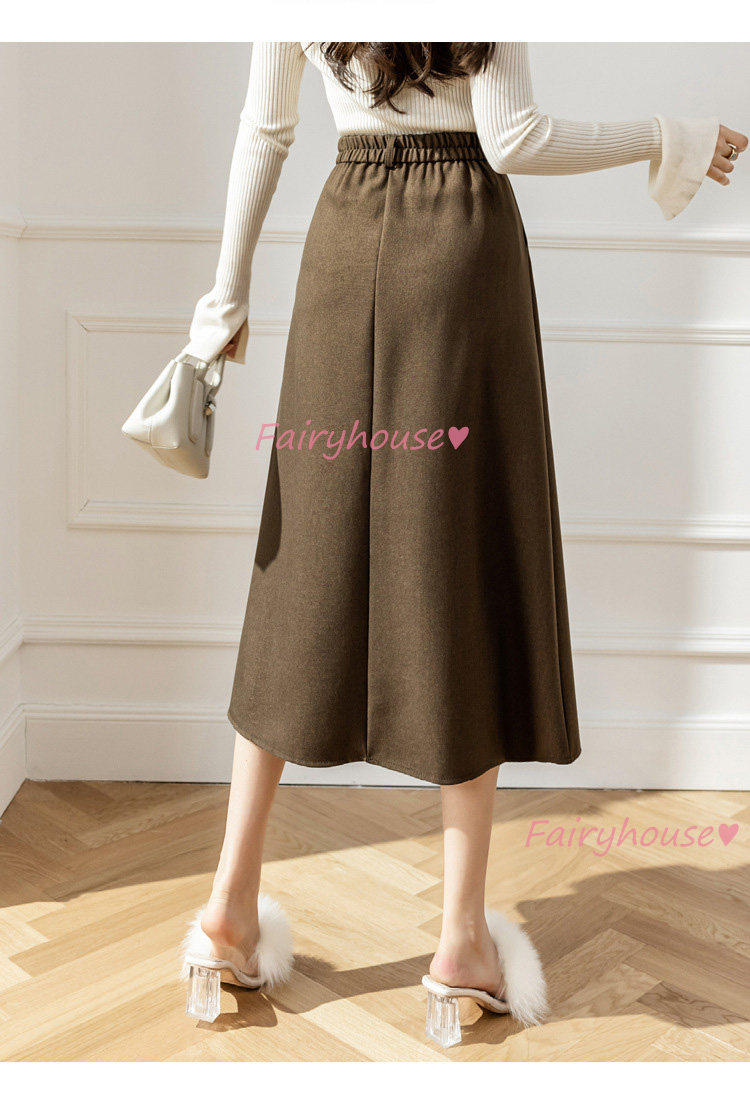 スカート マキシ丈 秋冬 Aラインスカート 無地 フレアスカート ラシャ オシャレ ロング丈スカート ハイウェストボ大人 40代 通勤OL レディース 50代 
