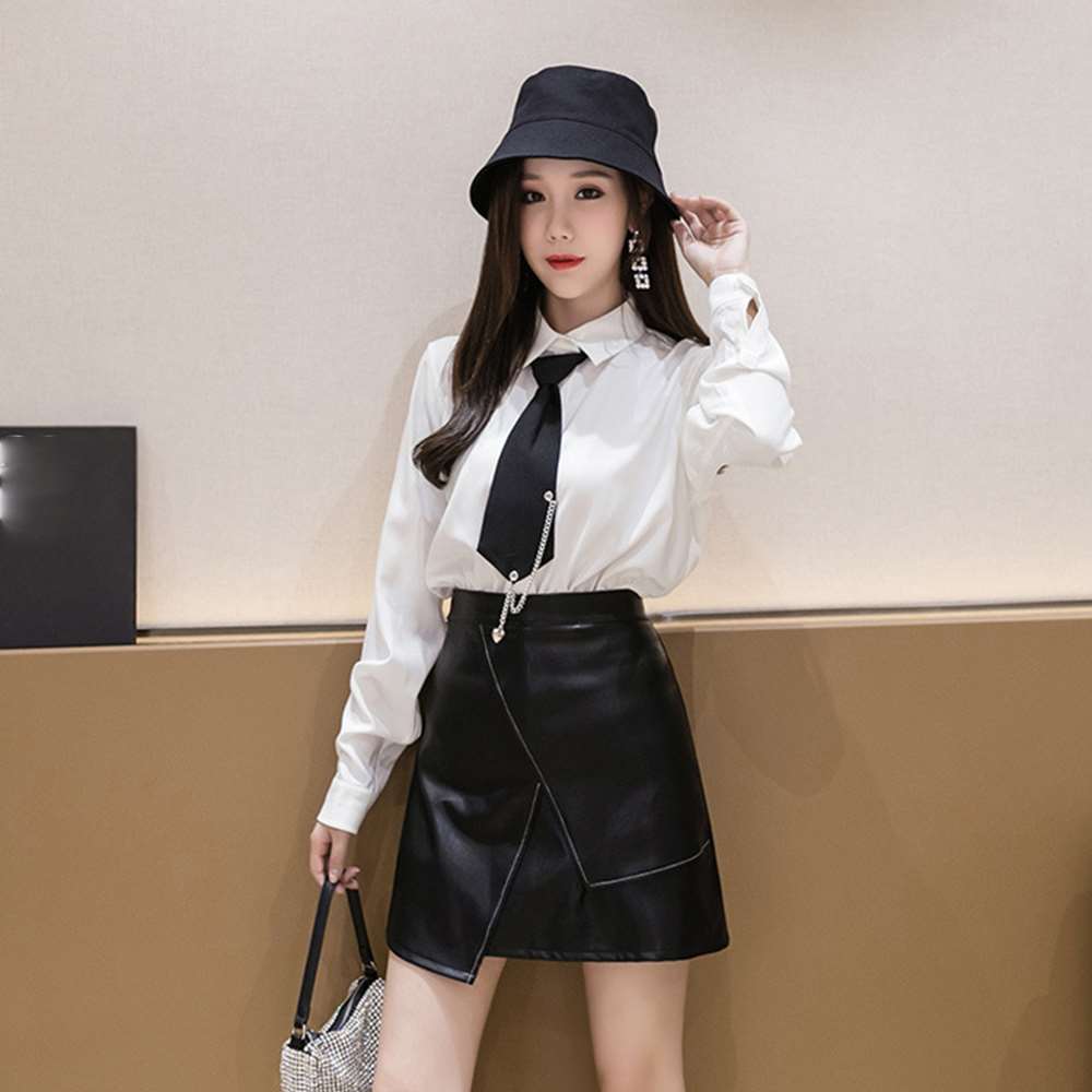 PU レザー ミニ スカート 美脚 ハイウエスト  