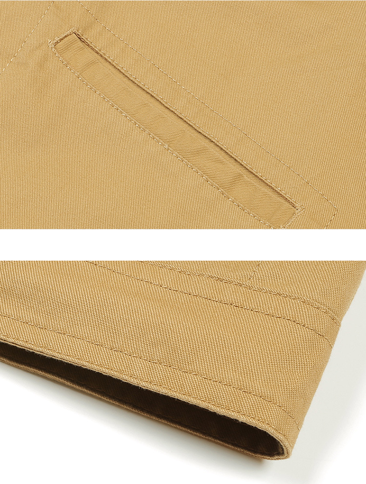 ミリタリージャケット ブルゾン メンズ 襟付き 多ポケット ボタン留め ワークジャケット コットン 作業着 秋冬 アウトドア 機能性 