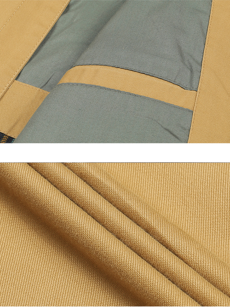 ミリタリージャケット ブルゾン メンズ 襟付き 多ポケット ボタン留め ワークジャケット コットン 作業着 秋冬 アウトドア 機能性 