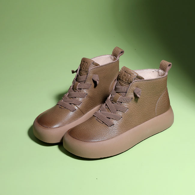 送料無料 ショートブーツ レディース チャッカブーツ ブーツ 40代 フラット レースアップ 厚底 ハイカット アンクルブーツ 30代 50代 