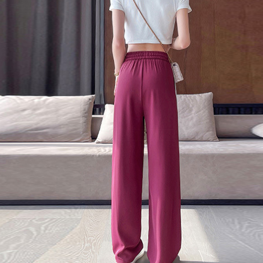 サイドライン セミワイドパンツレディース 。可  