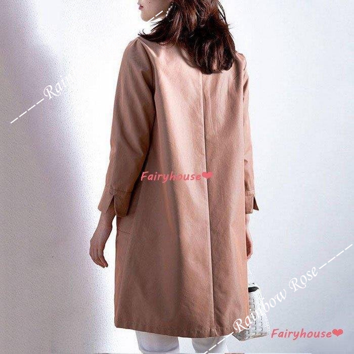 トレンチコート レディース 40代 ロングジャケット 春コート ゆったりアウター 通勤 オシャレ大きいサイズ 秋服 30代50代 カジュアル韓国風 