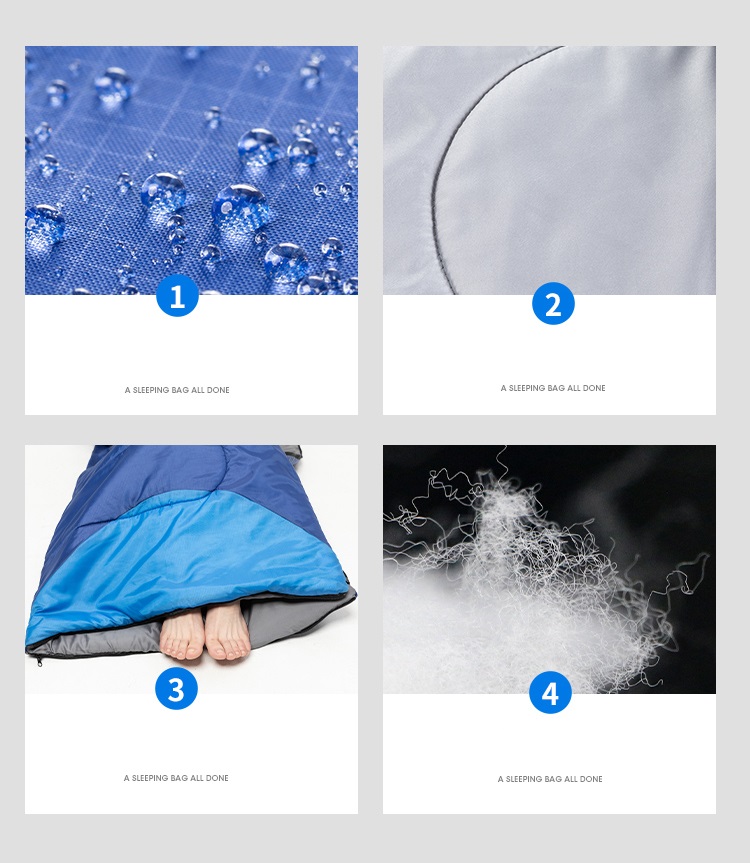 寝袋 シュラフ封筒型 軽量 保温 防水 スリーピングバッグ 収納パック付き 避難用 コンパクト 丸洗い可能 アウトドア 防災用 キャンプ 春夏秋冬 車中泊 登山 